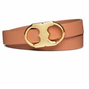 Tori Burch Vachetta Gemini Link Leather bracelet NWOT